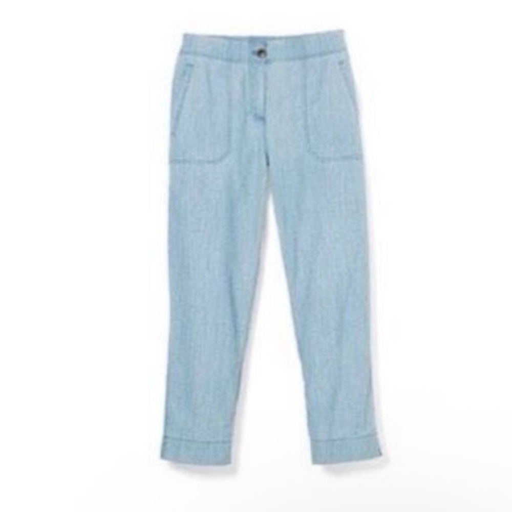 Chico’s Chambray Cropped Capri Pants - Picture 3 of 6